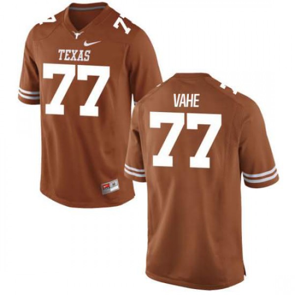 Mens Texas Longhorns #77 Patrick Vahe Tex Authentic Football Jersey Orange